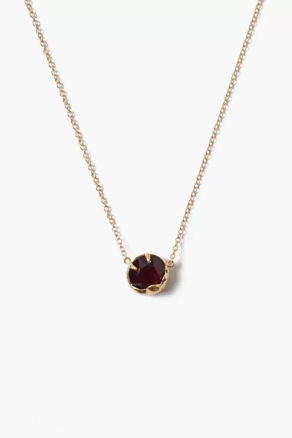 Chan Luu January Birthstone Necklace Garnet Crystal Best Sale