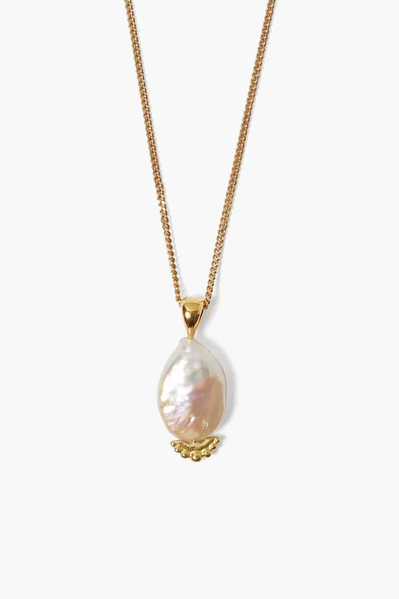 Chan Luu Jaya Pendant Necklace White Pearl Clearance