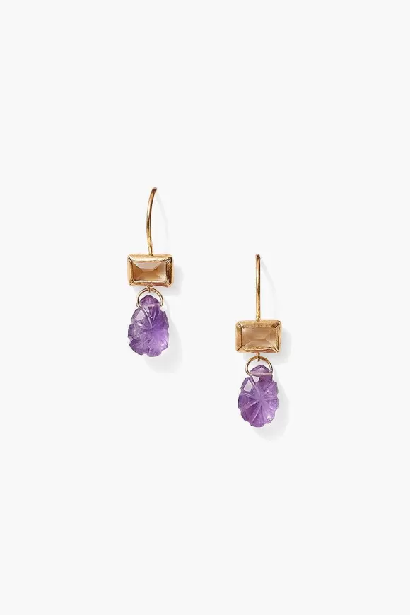 Chan Luu Jubilee Drop Earrings Amethyst Best Sale