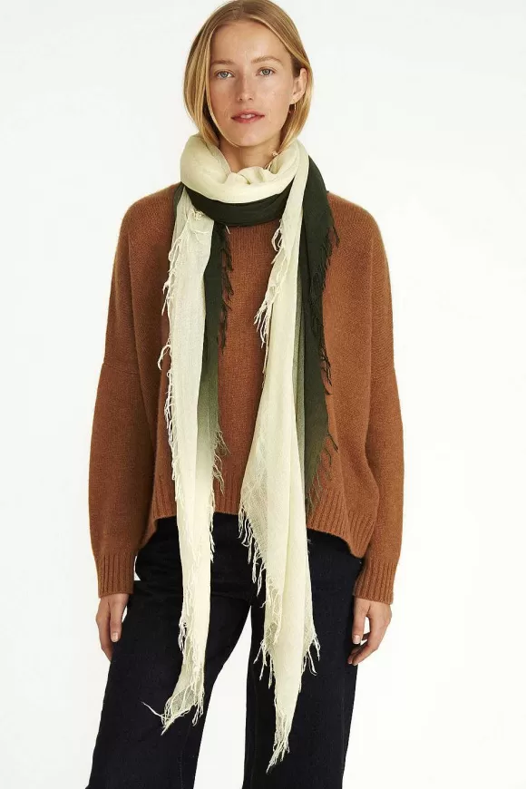 Chan Luu Kombu Green Dip-Dyed Cashmere And Silk Scarf Store