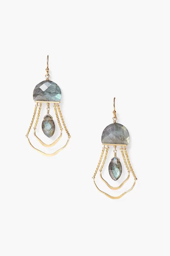 Chan Luu Labradorite Luna Chandelier Earrings Shop