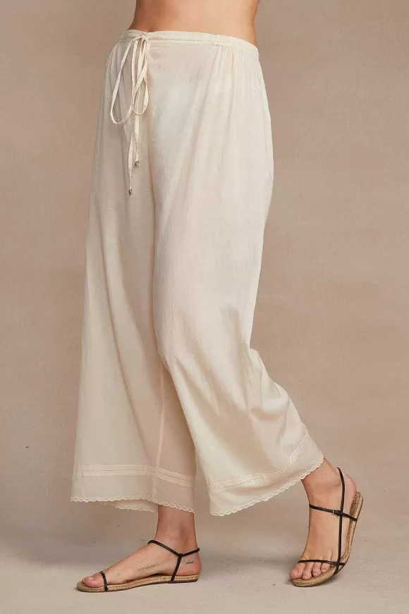 Chan Luu Lana Drawstring Pant Antique White Shop