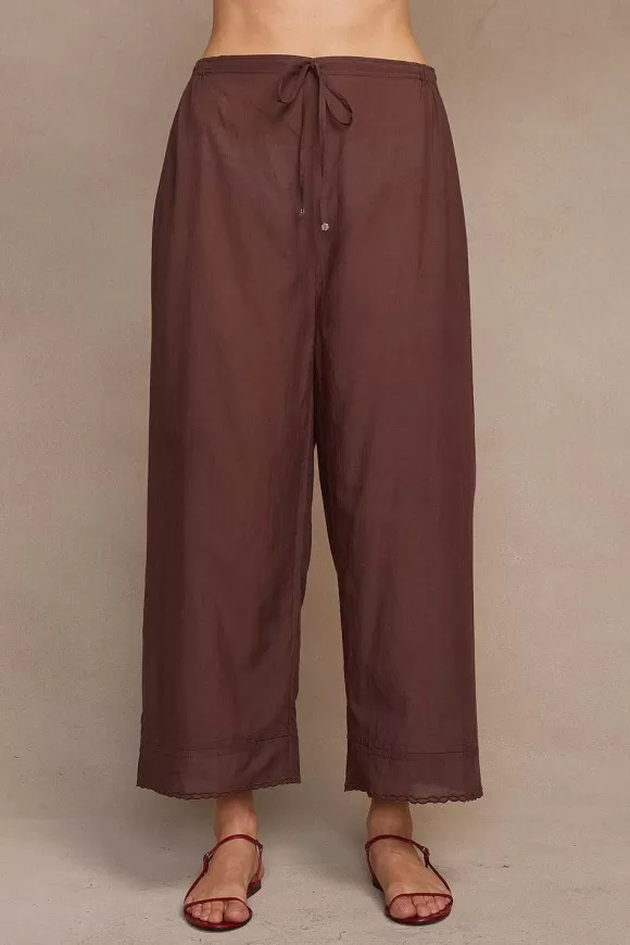 Chan Luu Lana Drawstring Pant Walnut New