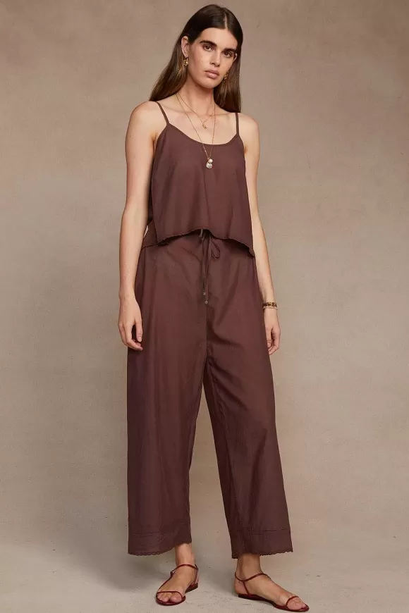 Chan Luu Lana Drawstring Pant Walnut New