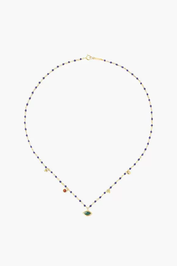 Chan Luu Lapis Mix Evil Eye Short Necklace New