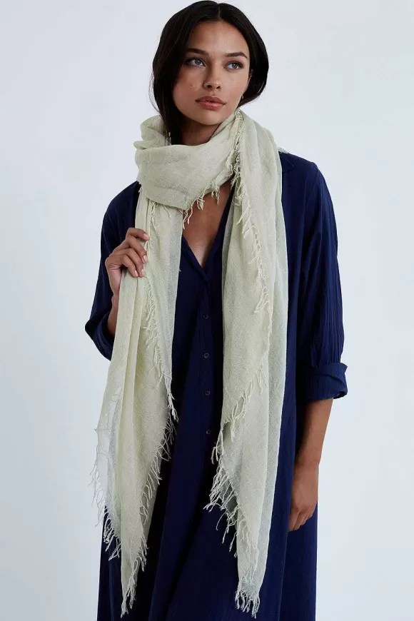 Chan Luu Light Sage Cashmere And Silk Scarf Best