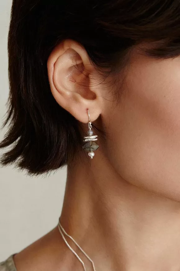 Chan Luu Lisbeth Drop Earrings Labradorite Mix Outlet