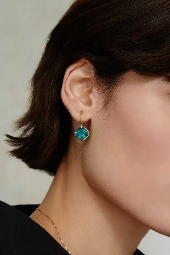 Chan Luu Lumi Drop Earrings Emerald Shop