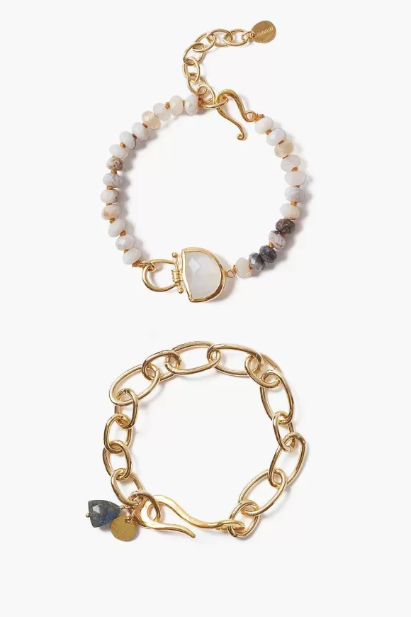 Chan Luu Luna Bracelet Set Moonstone Best