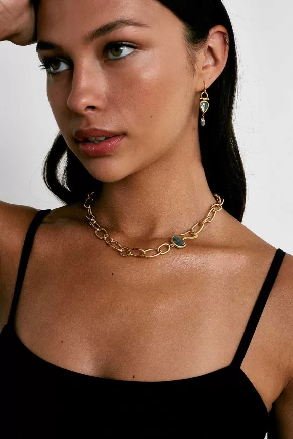 Chan Luu Luna Chain Necklace Labradorite Clearance