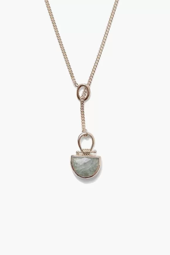 Chan Luu Luna Drop Necklace Aquamarine Flash Sale