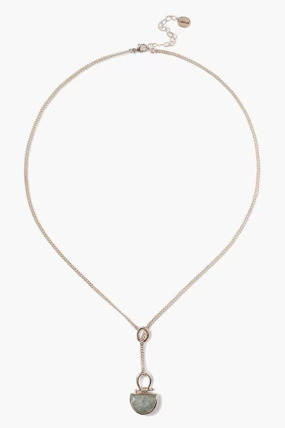 Chan Luu Luna Drop Necklace Aquamarine Flash Sale