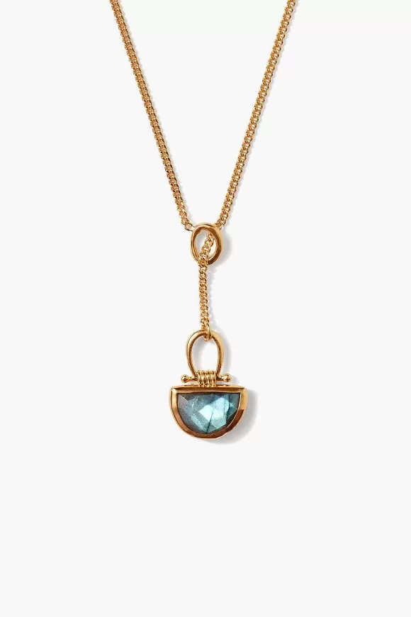 Chan Luu Luna Drop Necklace Labradorite Outlet