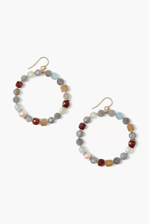 Chan Luu Magdalena Hoop Earrings Multi Outlet