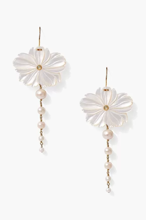 Chan Luu Magnolia Drop Earrings White Best Sale