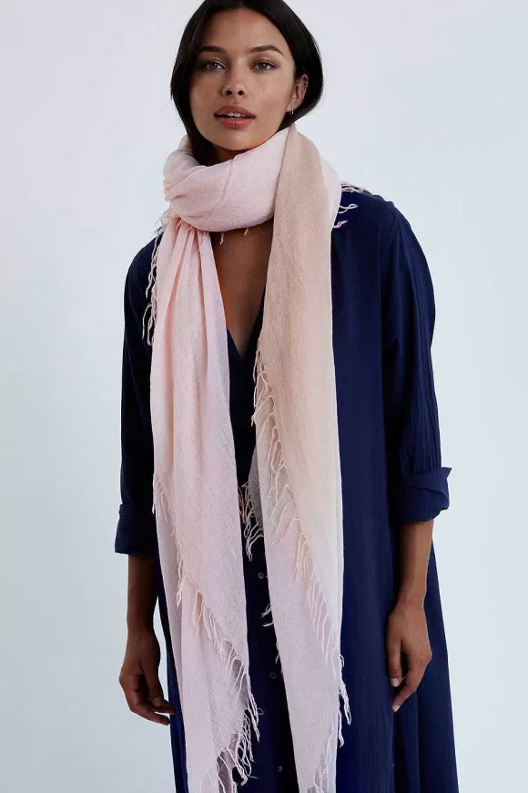 Chan Luu Mahogany Rose Dip-Dyed Cashmere And Silk Scarf Store