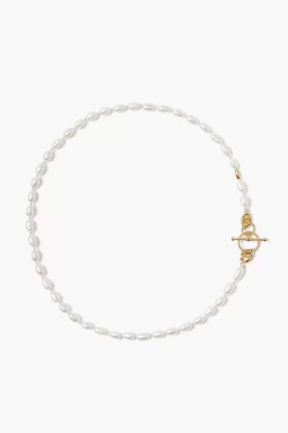 Chan Luu Mano Toggle Necklace White Pearl Flash Sale