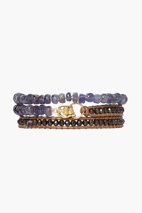 Chan Luu Mano Triple Wrap Bracelet Iolite Mix Online