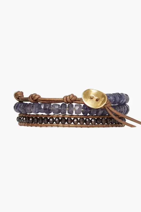 Chan Luu Mano Triple Wrap Bracelet Iolite Mix Online