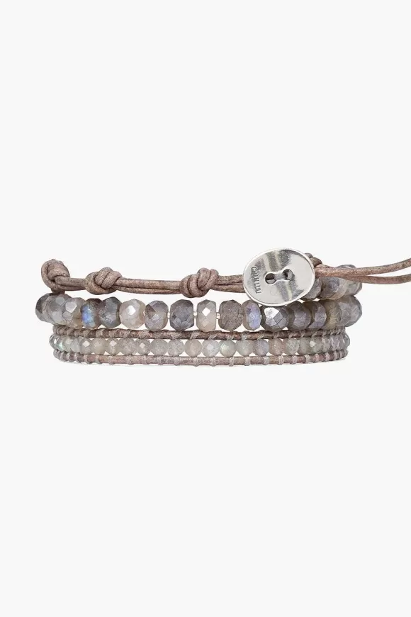 Chan Luu Mano Triple Wrap Bracelet Labradorite Cheap