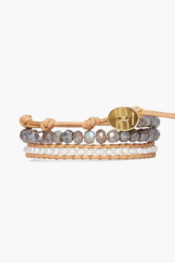 Chan Luu Mano Triple Wrap Bracelet White Pearl Mix Best Sale