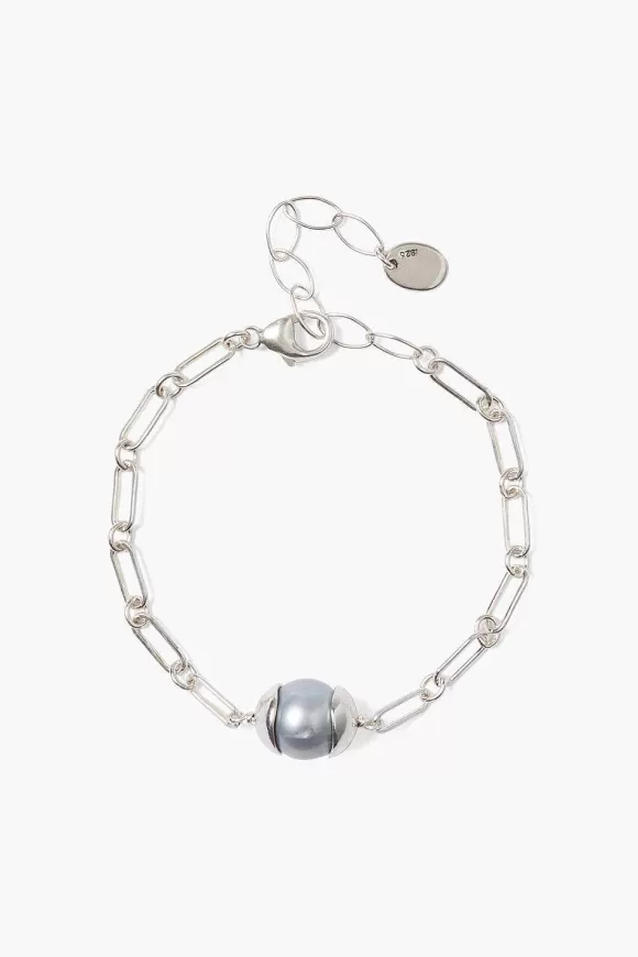 Chan Luu Maribel Bracelet Grey Pearl Discount