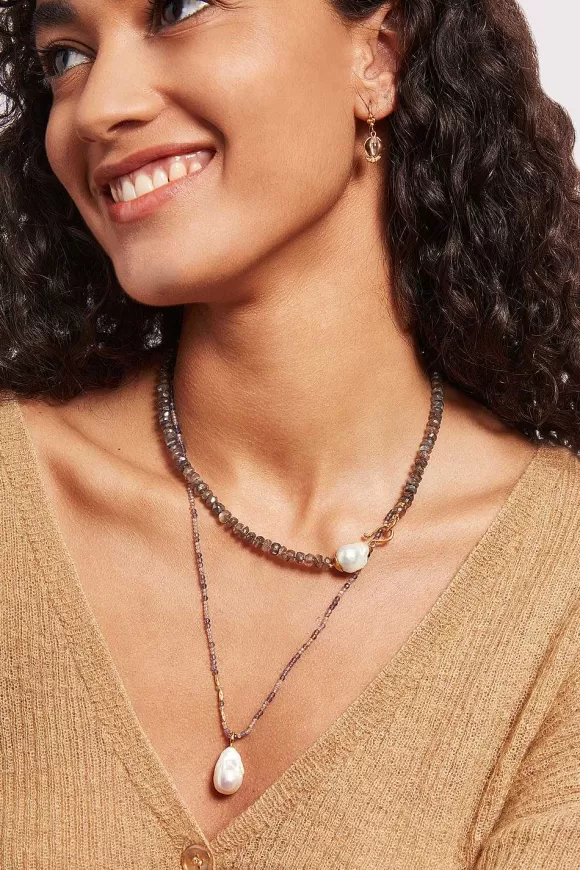 Chan Luu Marina Necklace Labradorite Hot