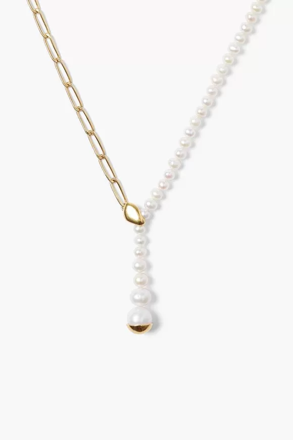 Chan Luu Marion Drop Necklace White Pearl Best