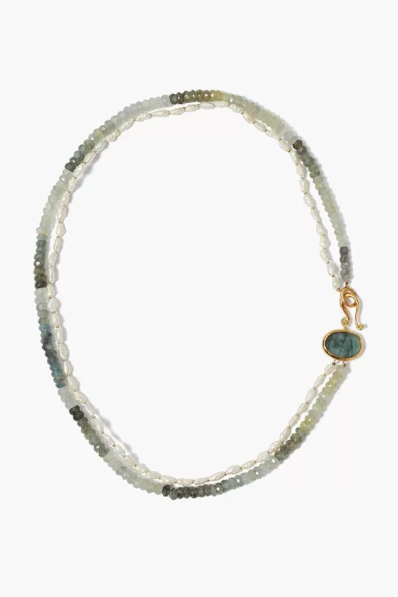 Chan Luu Marseille Necklace Moss Aquamarine Fashion