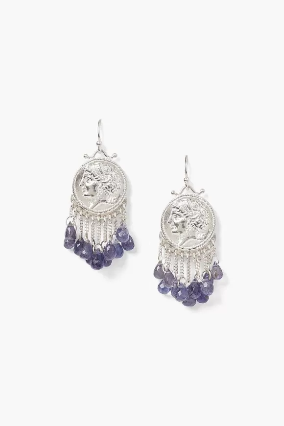 Chan Luu Medusa Earrings Iolite Clearance