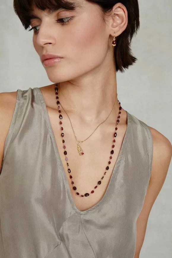 Chan Luu Mona Necklace Garnet Online