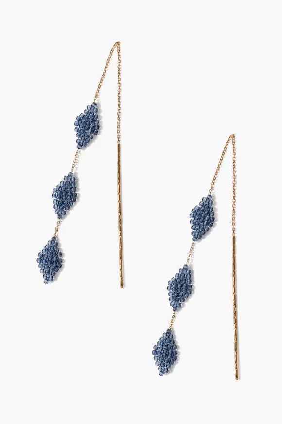 Chan Luu Montana Crystal Diamond Thread Earrings Fashion