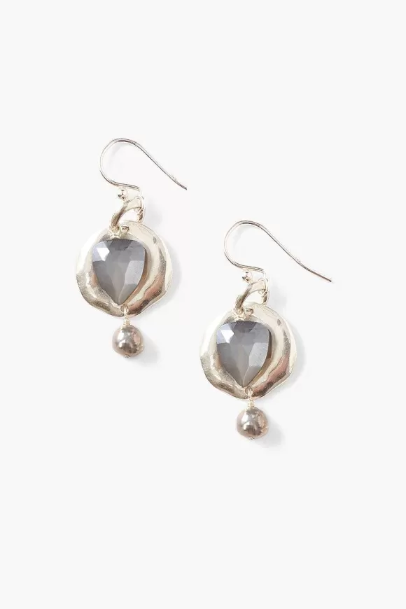 Chan Luu Moonstone & Pearl Ostra Earrings Store