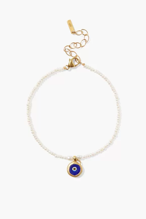 Chan Luu Mya Evil Eye Bracelet Blue Mix Shop