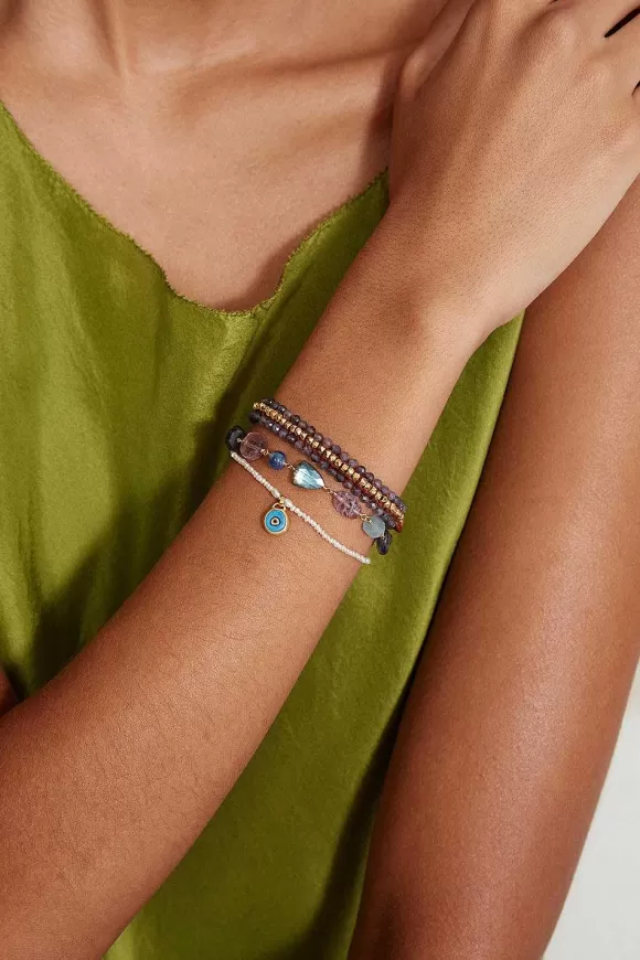 Chan Luu Mya Evil Eye Bracelet Turquoise Mix Sale