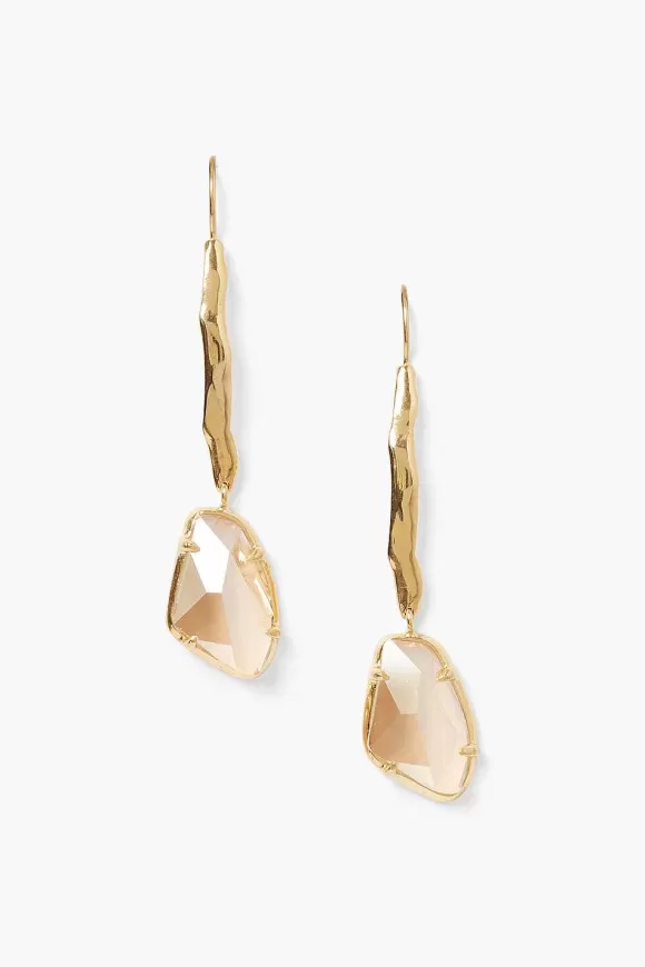 Chan Luu Neve Crystal Drop Earrings Golden Shadow Store