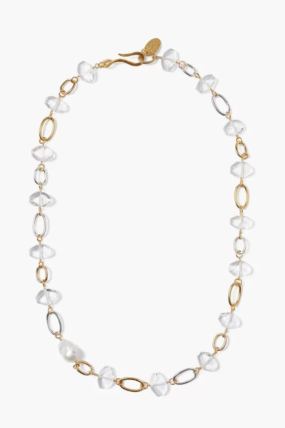 Chan Luu Noor Crystal Necklace Gold Mix Best