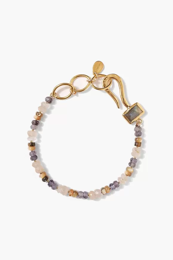 Chan Luu Odyssey Hook Bracelet Iolite Clearance