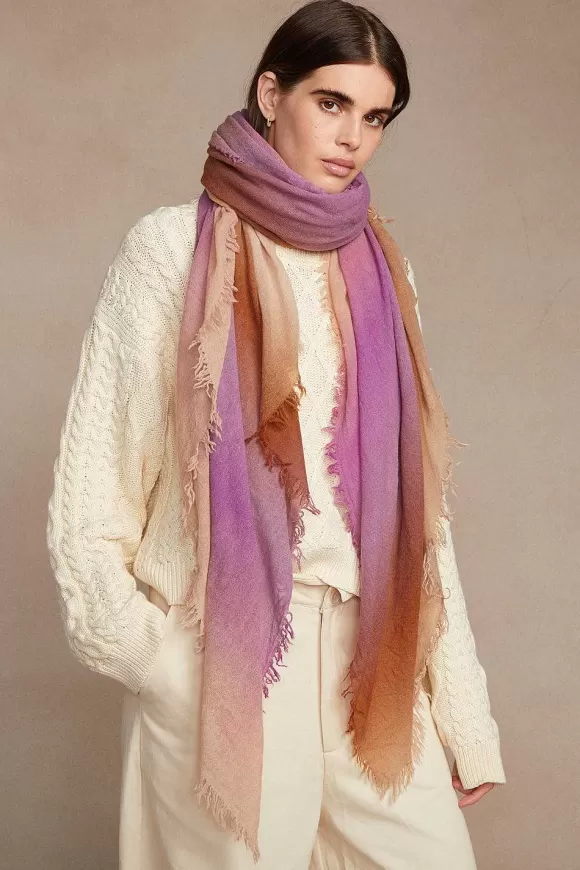 Chan Luu Orchid Ombre Cashmere Scarf Sale