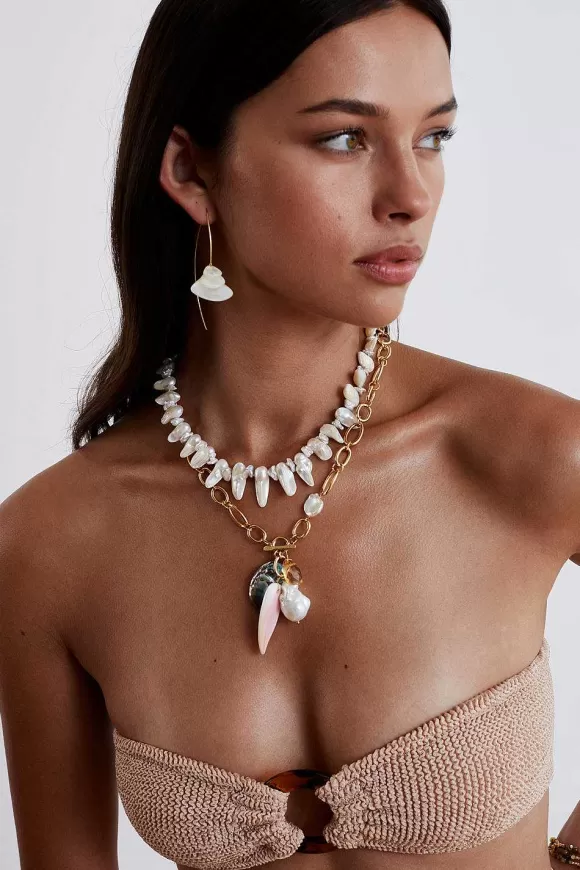 Chan Luu Paloma Necklace White Pearl Shop