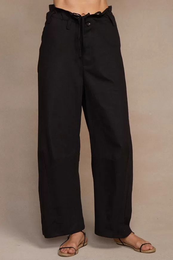 Chan Luu Paper Bag Barrel Pant Black Shop