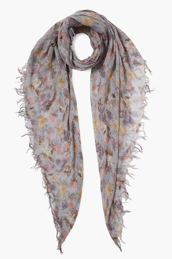 Chan Luu Plein Air Floral Cashmere And Silk Scarf Cheap