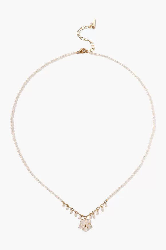 Chan Luu Plumeria Necklace White Pearl Online