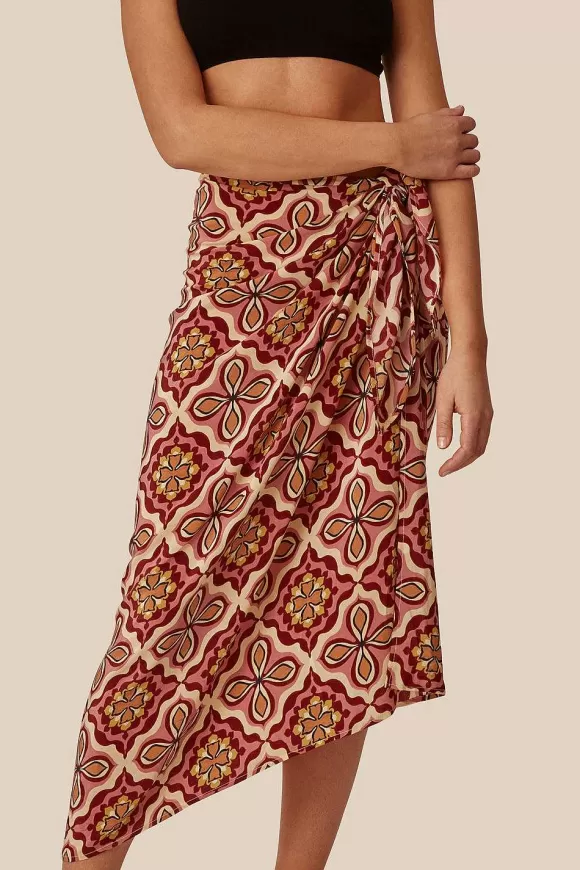 Chan Luu Pomegranate Crux Sarong Clearance