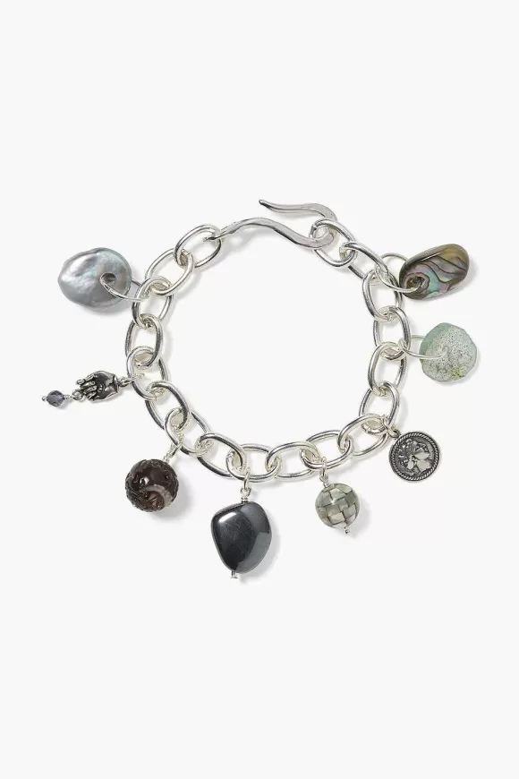 Chan Luu Portia Charm Bracelet Silver Mix Cheap