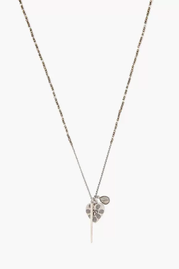 Chan Luu Pyrite And Heart Charm Necklace Best