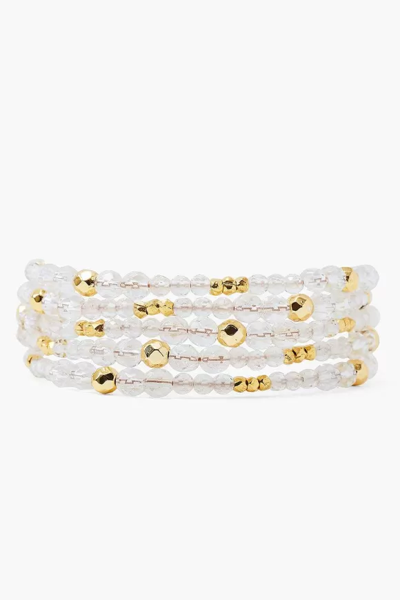 Chan Luu Quartz And Gold Nugget Naked Wrap Bracelet Shop