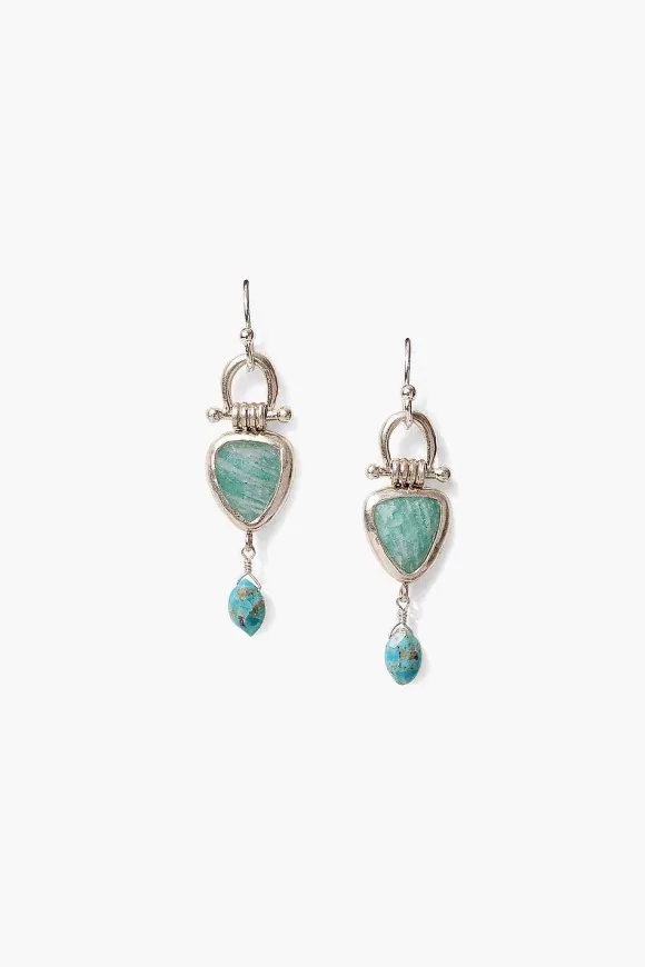 Chan Luu Rahel Drop Earrings Amazonite Discount