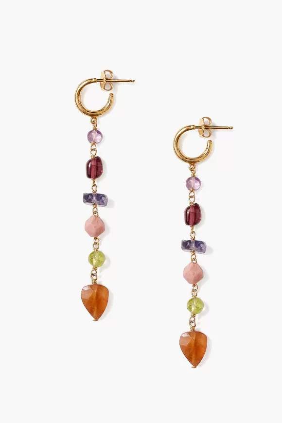 Chan Luu Rahel Tiered Earrings Multi Mix Online