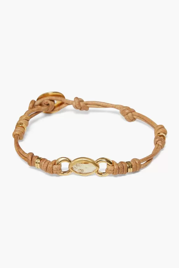 Chan Luu Reina Single Wrap Bracelet Citrine Hot